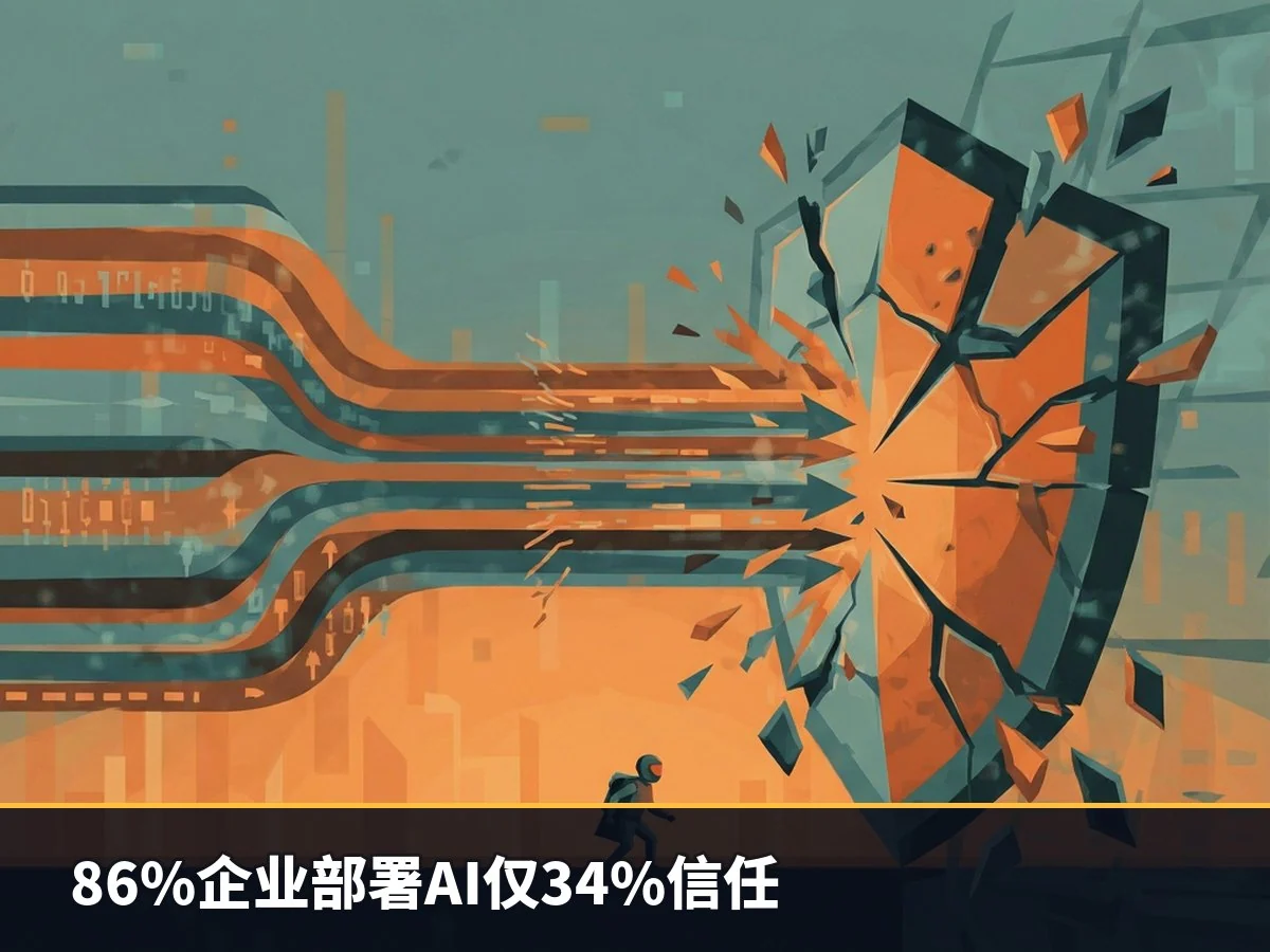86%企业部署AI仅34%信任