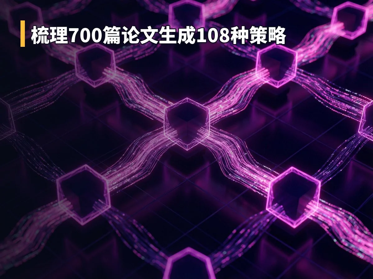 梳理700篇论文生成108种策略