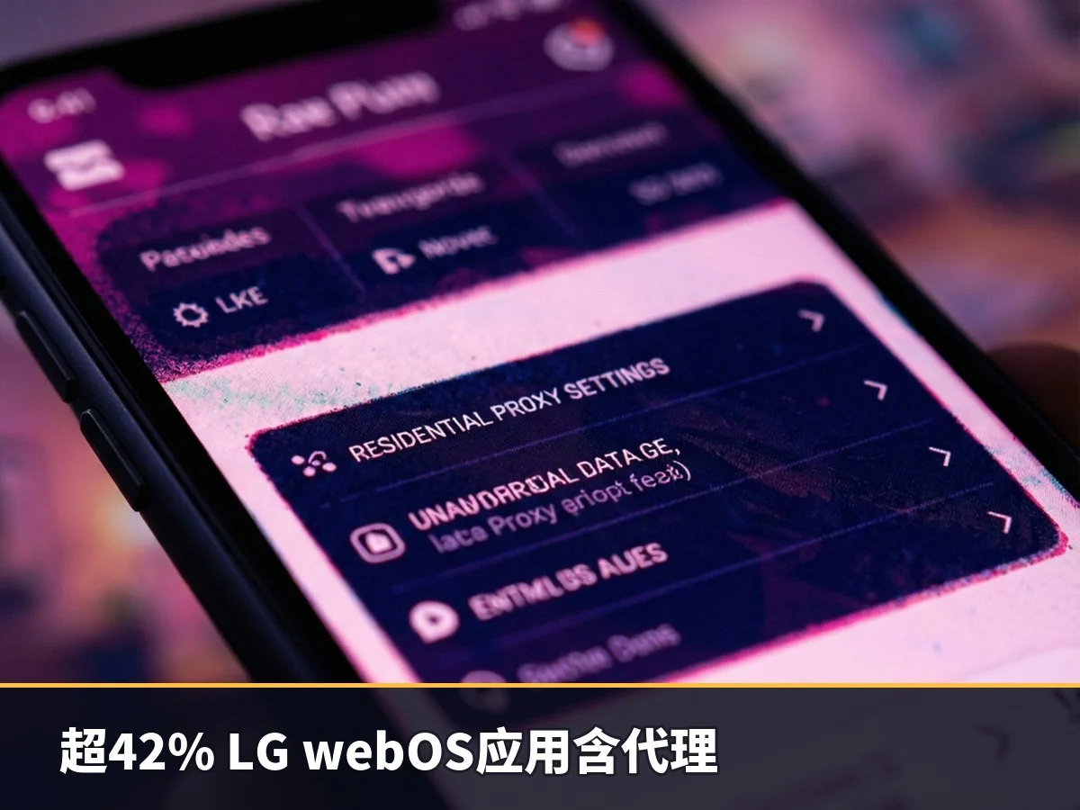 超42% LG webOS应用含代理