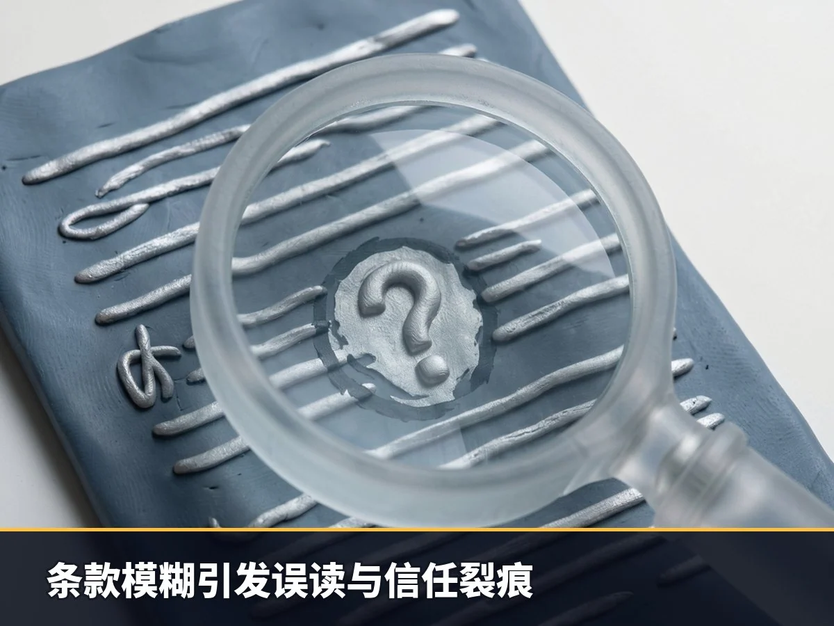 条款模糊引发误读与信任裂痕