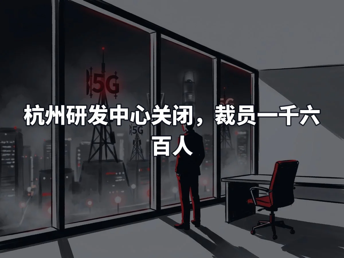 杭州研发中心关闭,裁员一千六百人