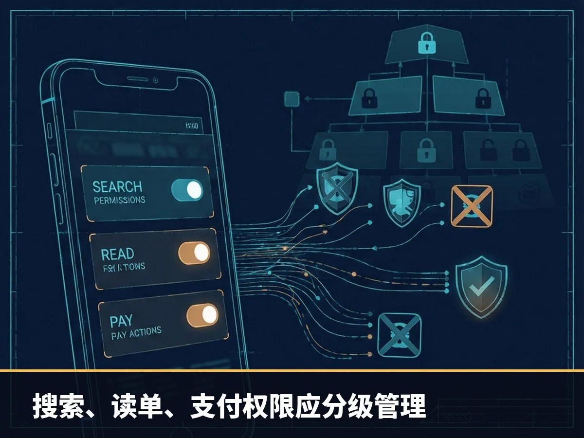 搜索、读单、支付权限应分级管理