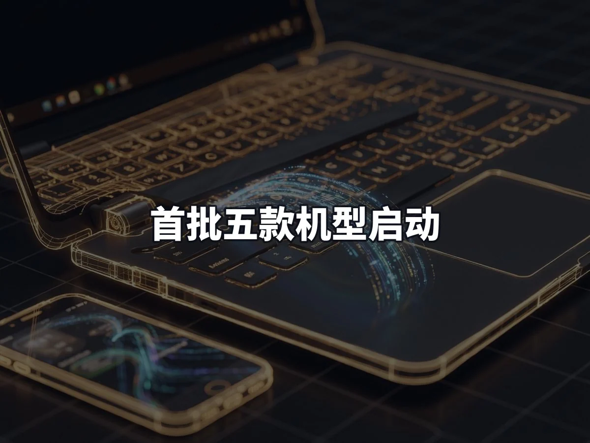 首批五款机型启动