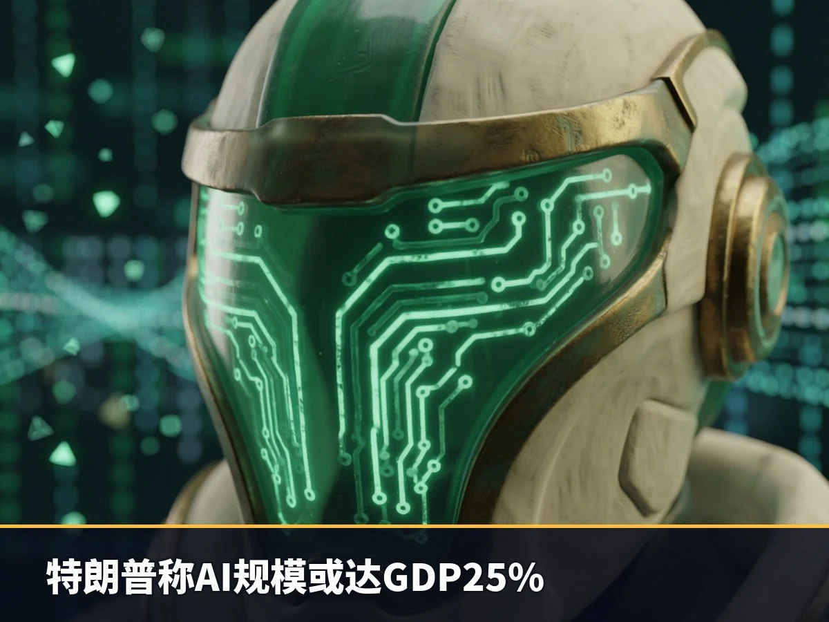 特朗普称AI规模或达GDP25%