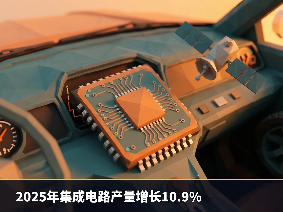 2025年集成电路产量增长10.9%