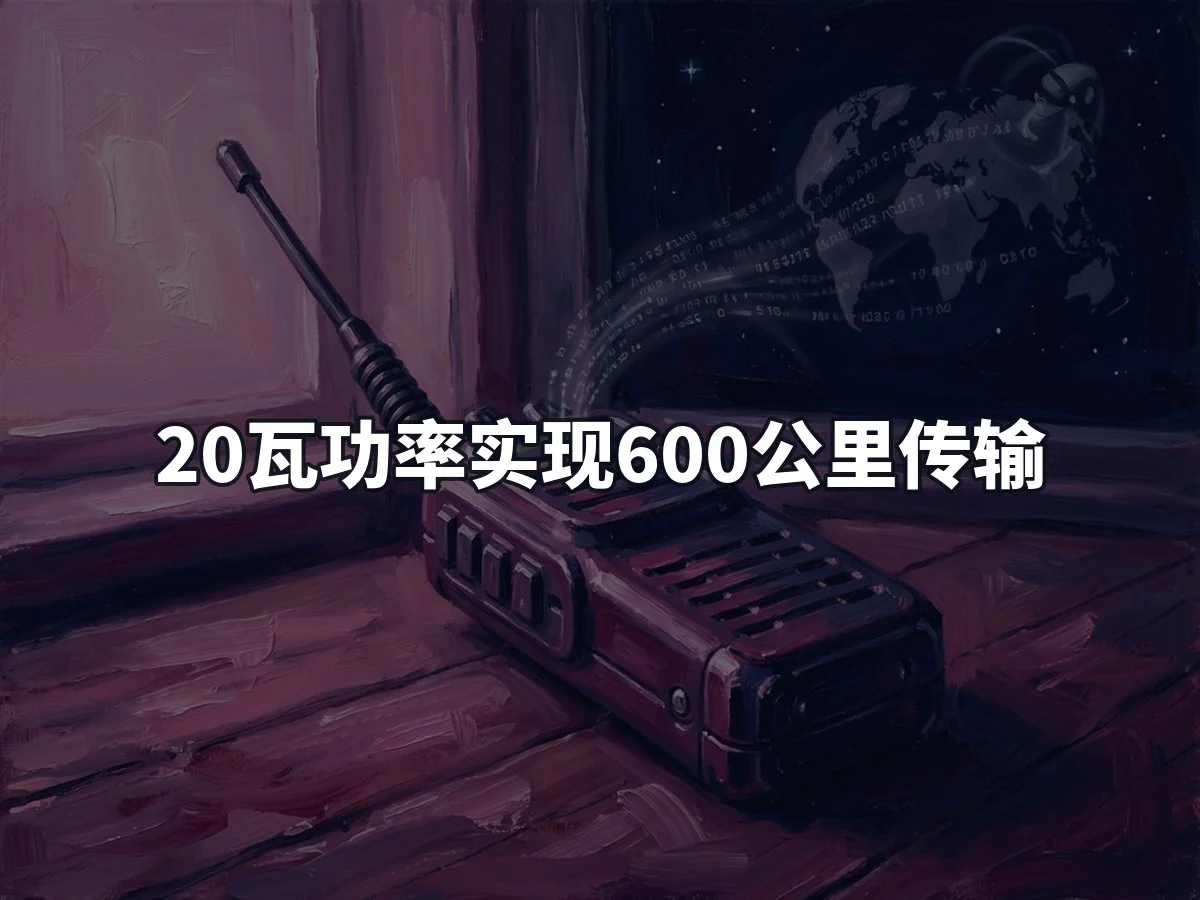 20瓦功率实现600公里传输