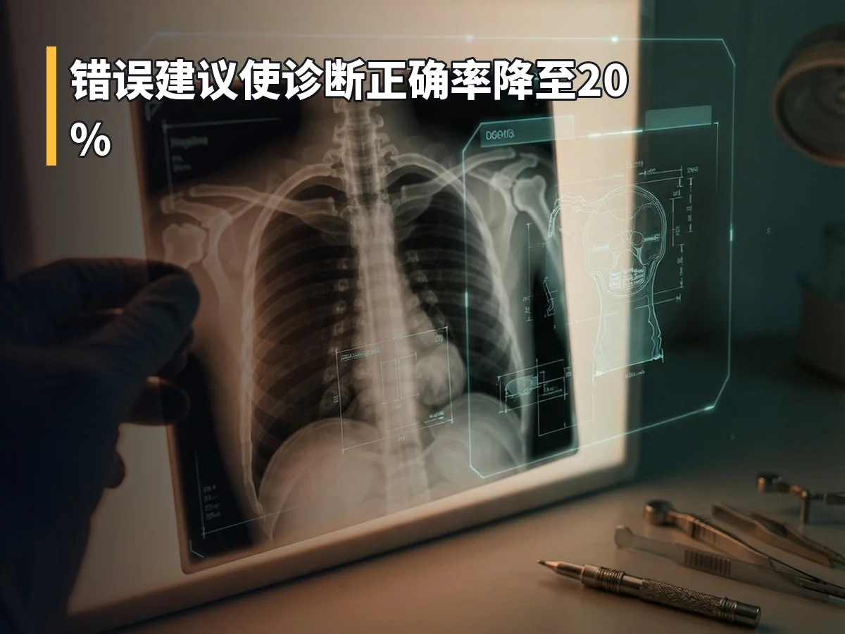 错误建议使诊断正确率降至20%