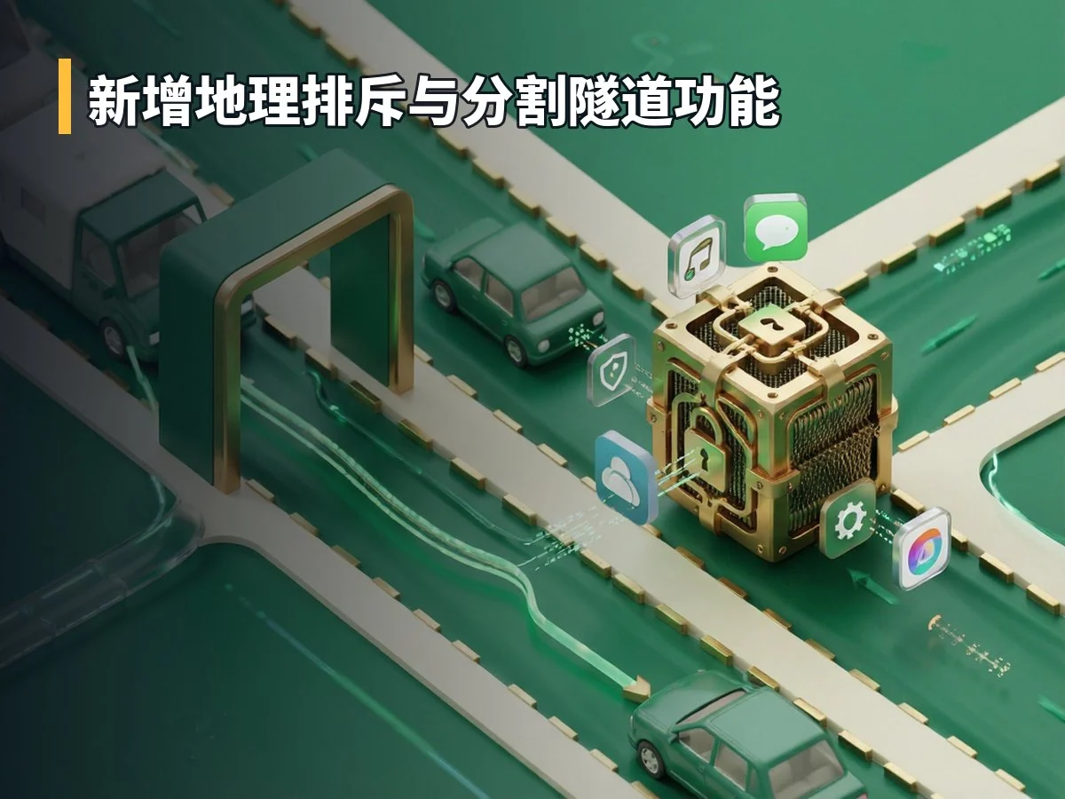 新增地理排斥与分割隧道功能