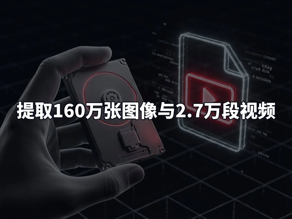 提取160万张图像与2.7万段视频