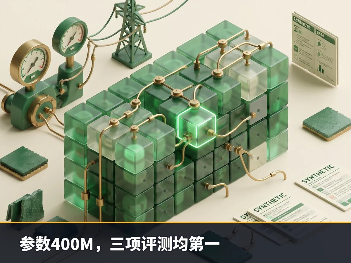 参数400M,三项评测均第一