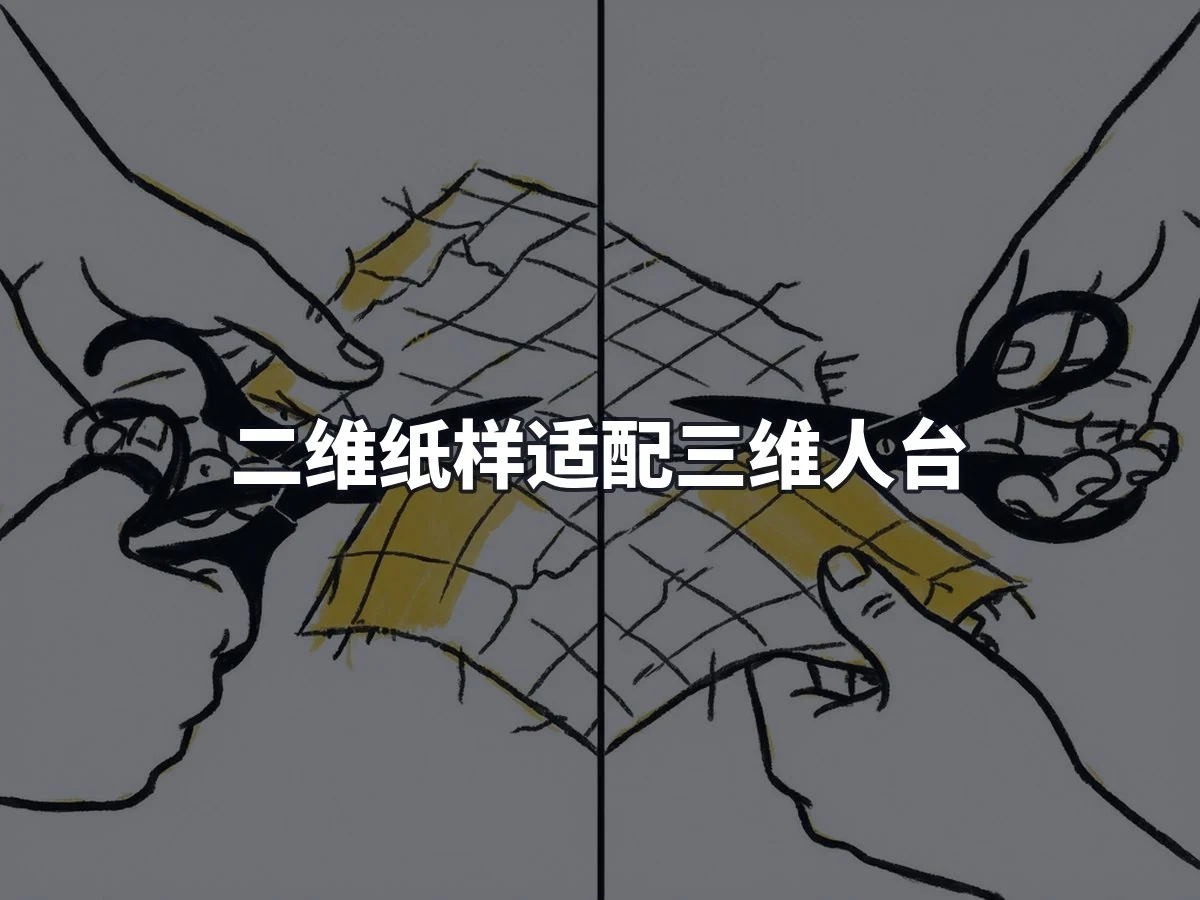 二维纸样适配三维人台
