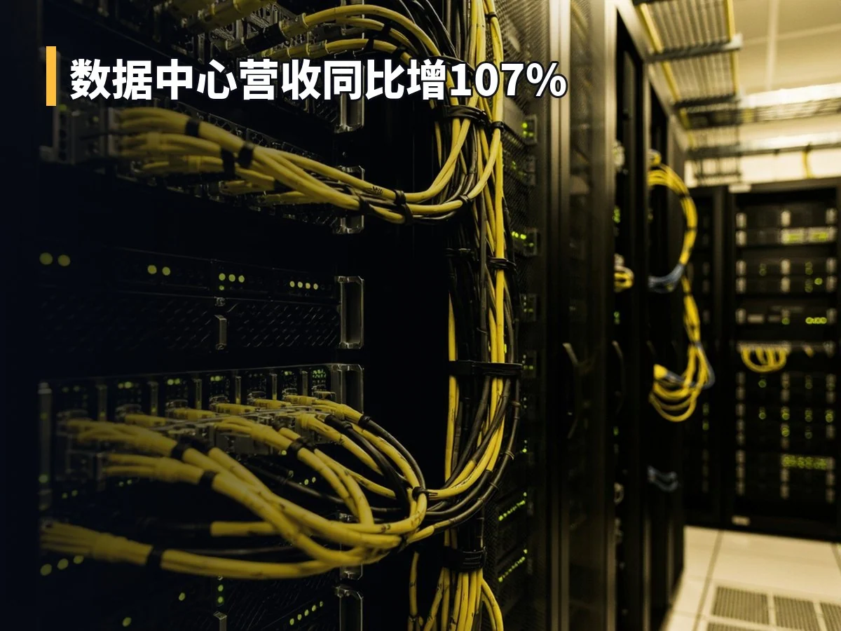 数据中心营收同比增107%