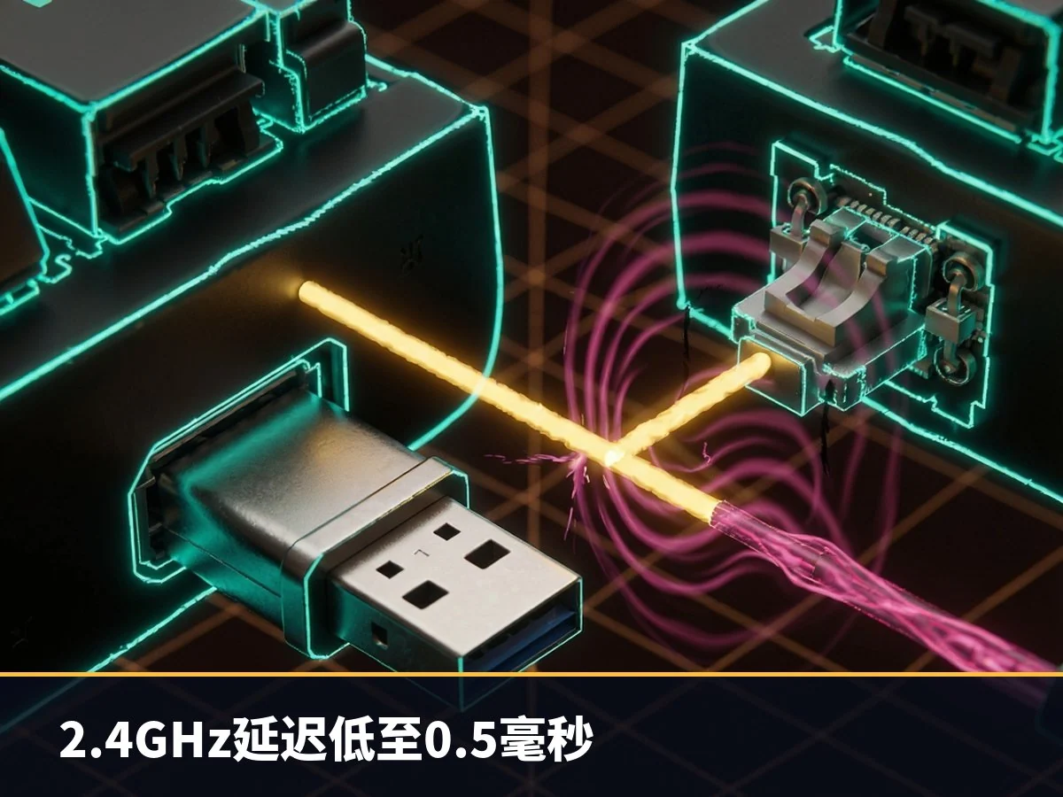 2.4GHz延迟低至0.5毫秒