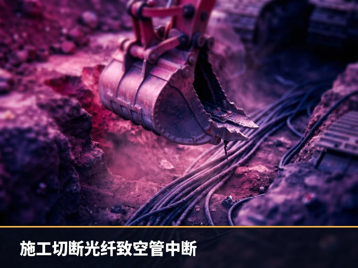 施工切断光纤致空管中断