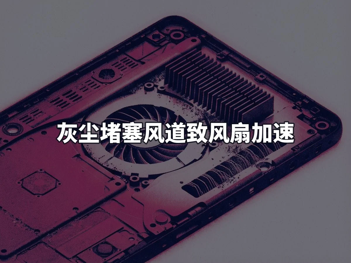 灰尘堵塞风道致风扇加速
