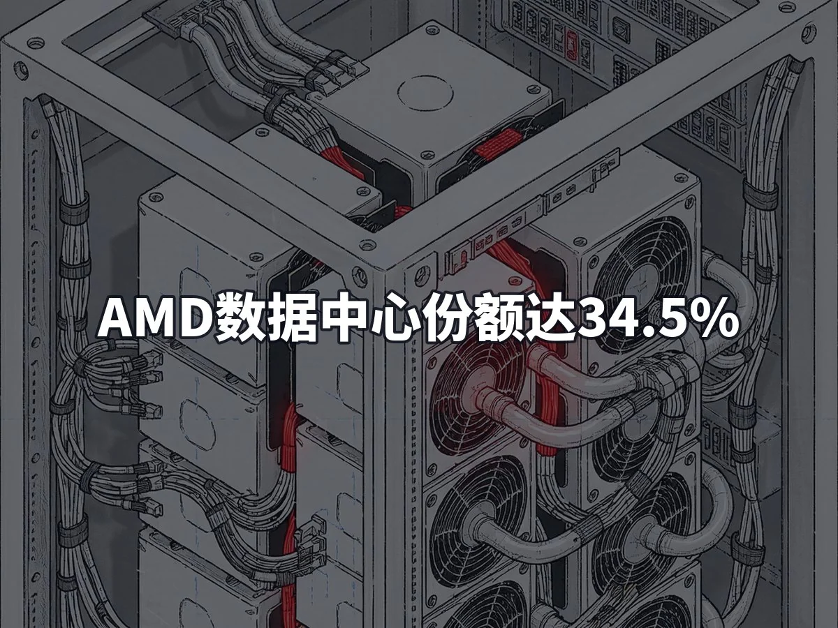 AMD数据中心份额达34.5%