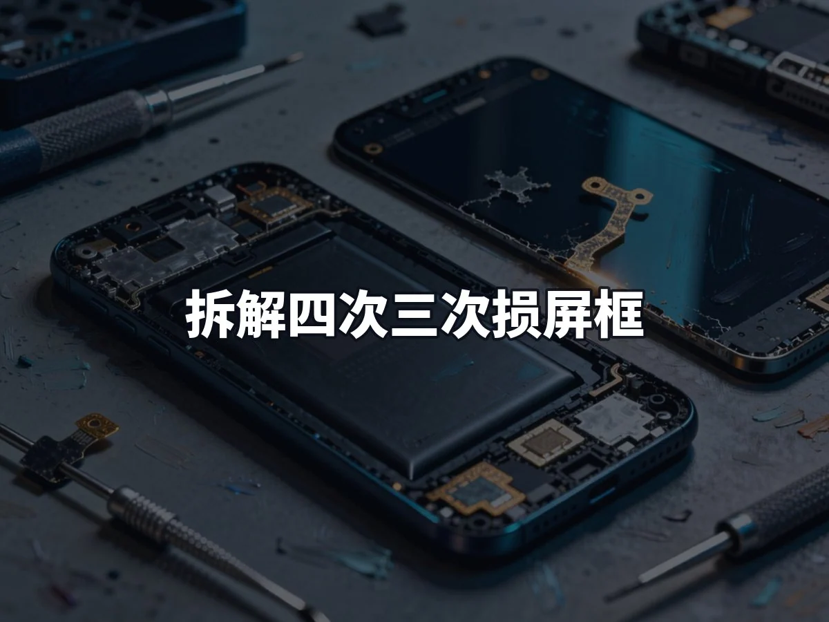 拆解四次三次损屏框