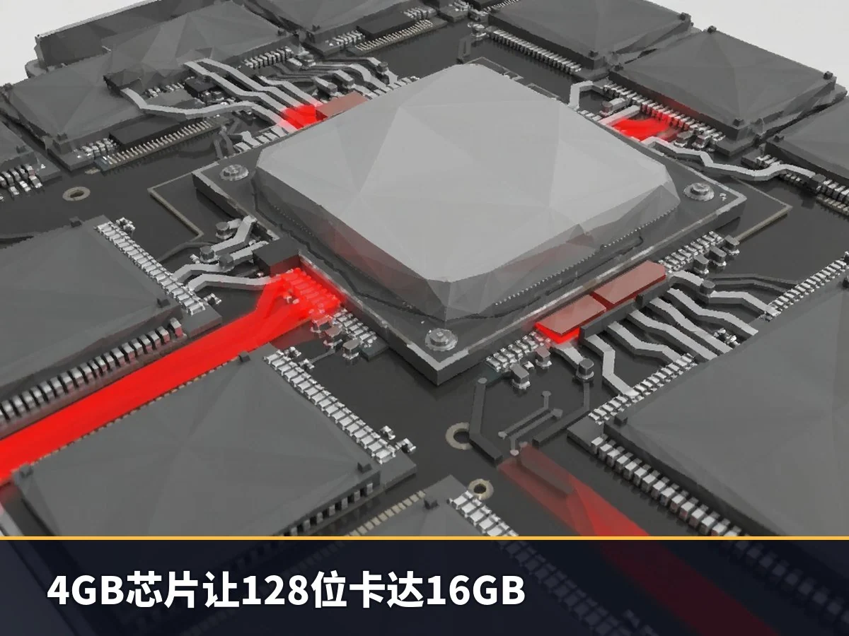 4GB芯片让128位卡达16GB
