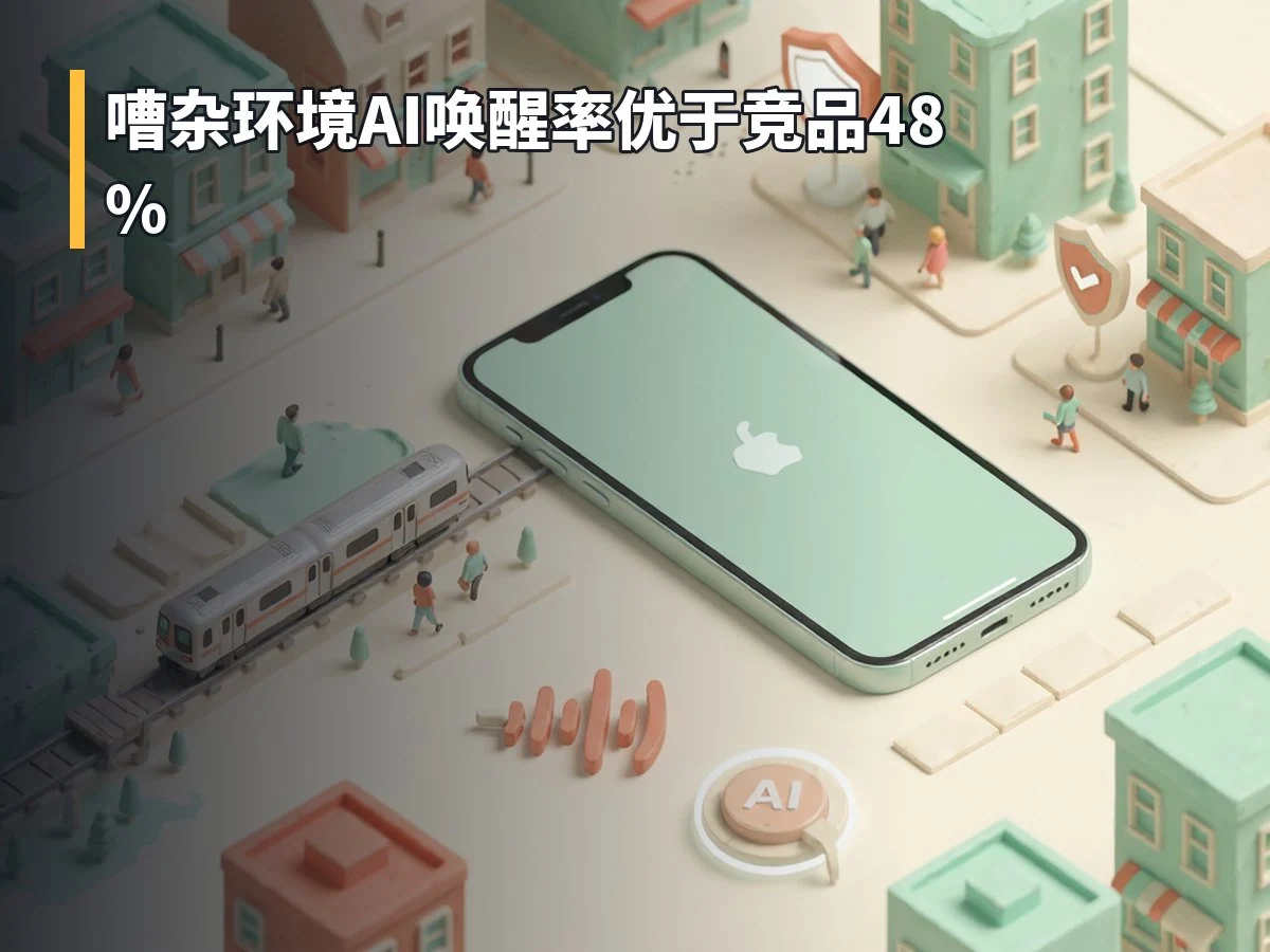 嘈杂环境AI唤醒率优于竞品48%