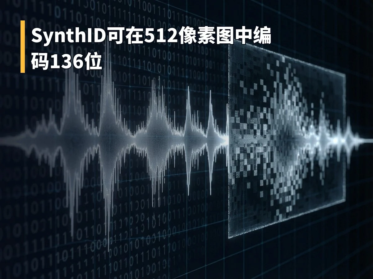 SynthID可在512像素图中编码136位