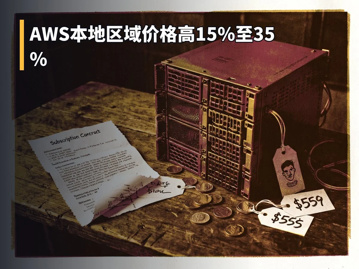 AWS本地区域价格高15%至35%