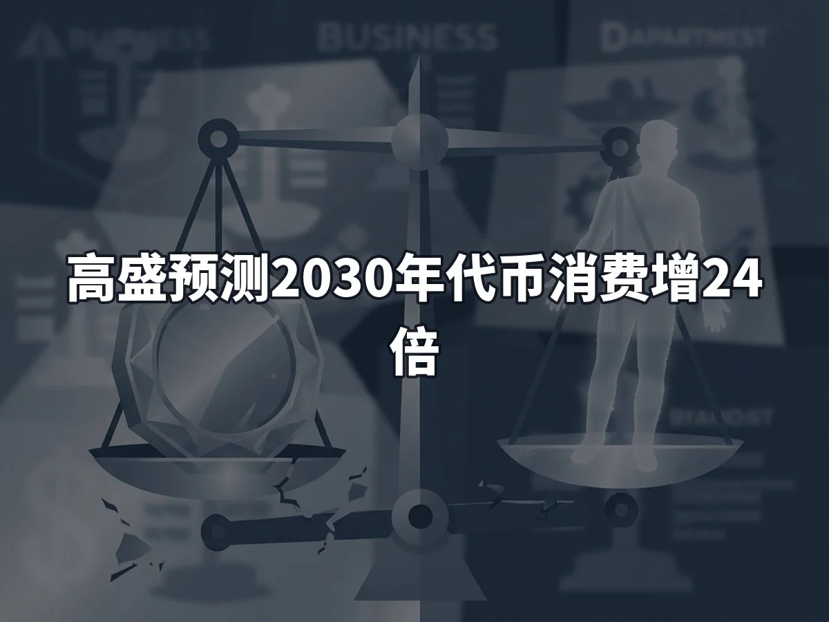 高盛预测2030年代币消费增24倍