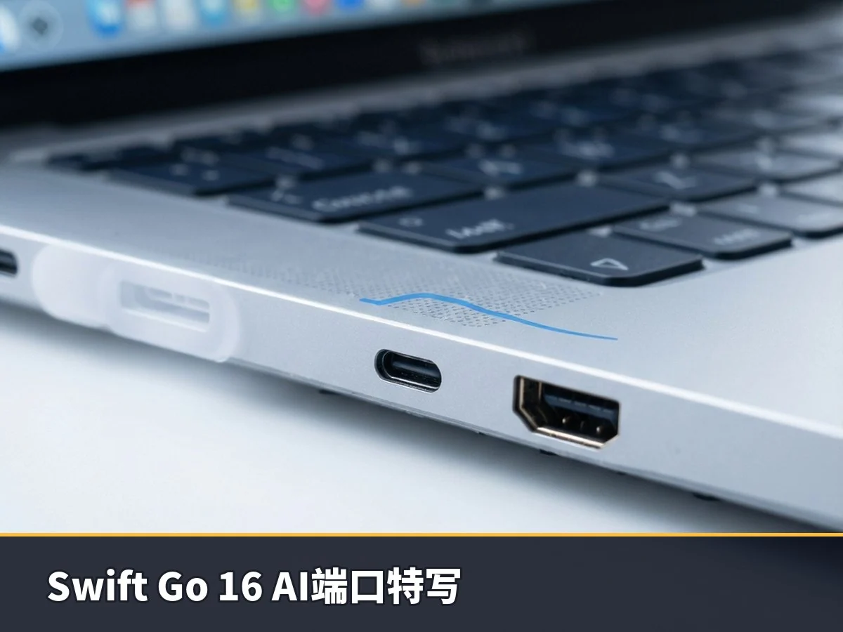 Swift Go 16 AI端口特写