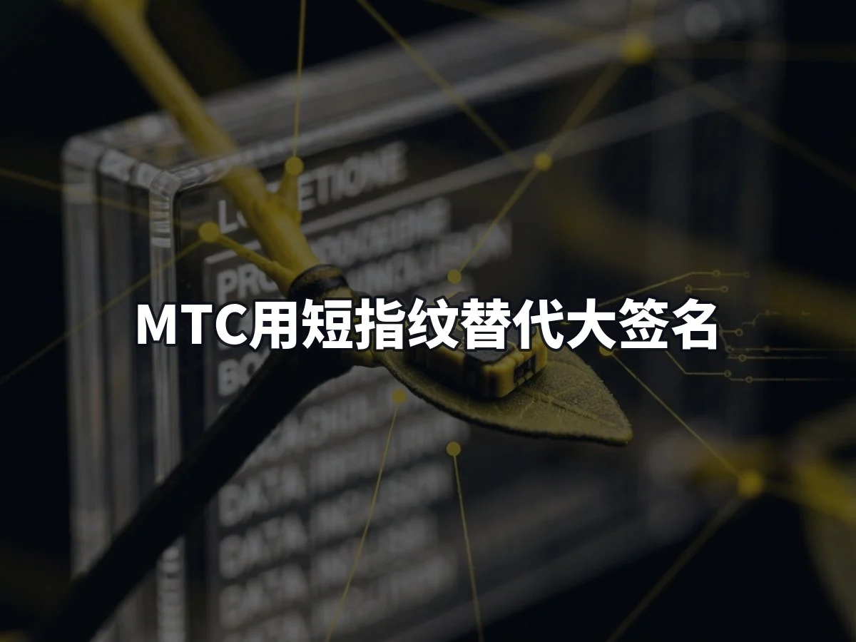 MTC用短指纹替代大签名