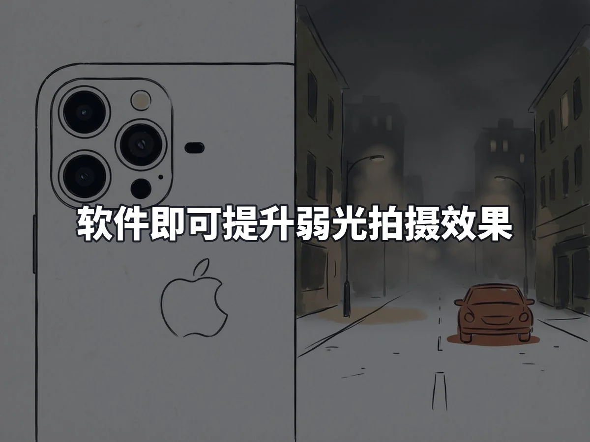 软件即可提升弱光拍摄效果