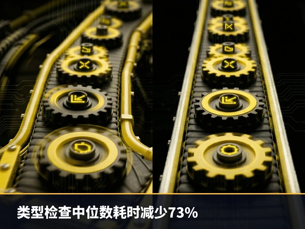 类型检查中位数耗时减少73%