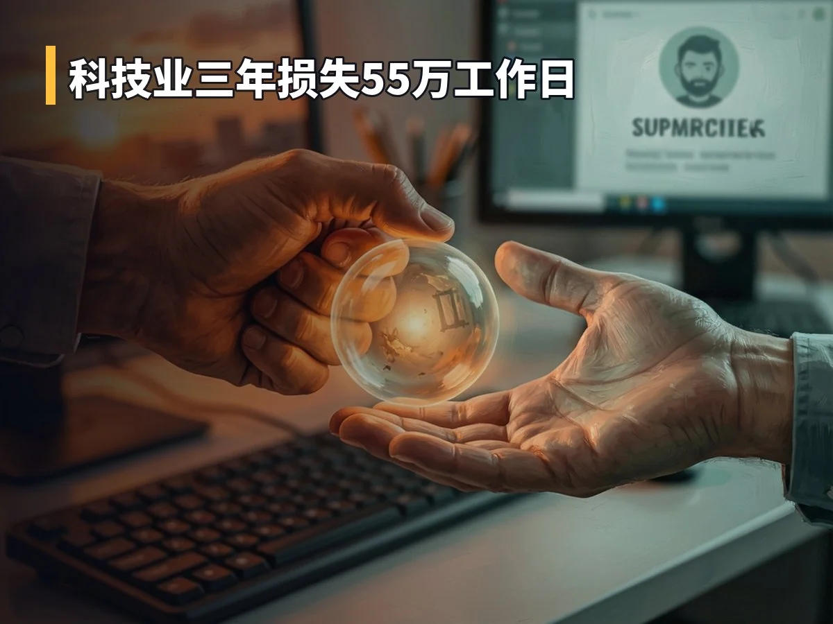 科技业三年损失55万工作日