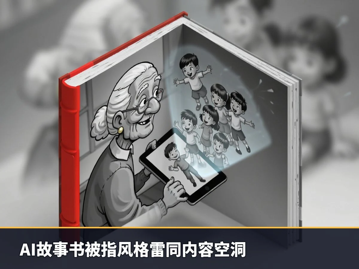 AI故事书被指风格雷同内容空洞