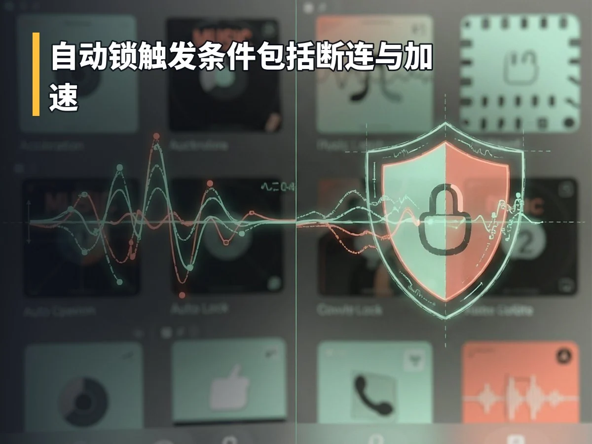 自动锁触发条件包括断连与加速