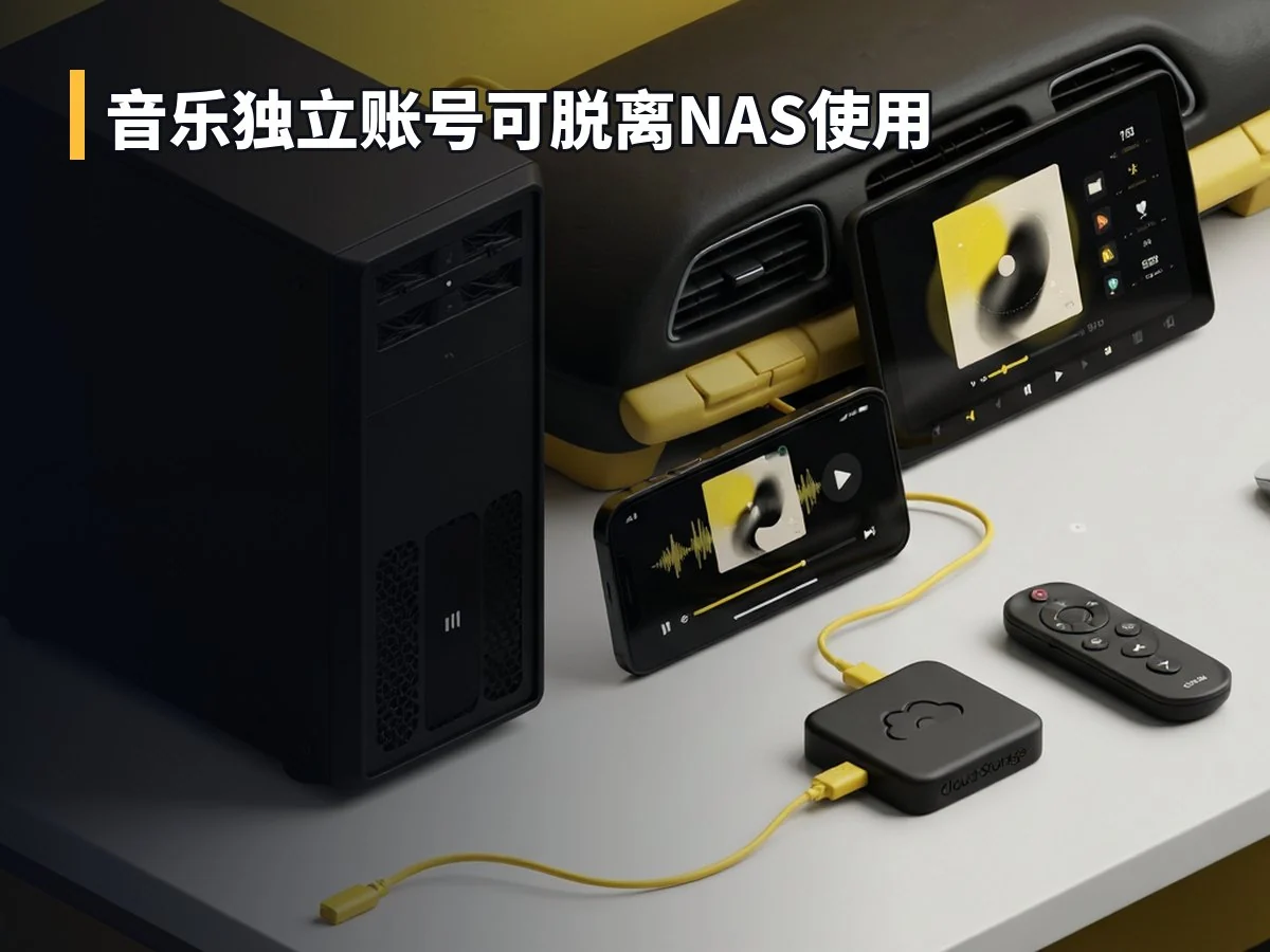 音乐独立账号可脱离NAS使用