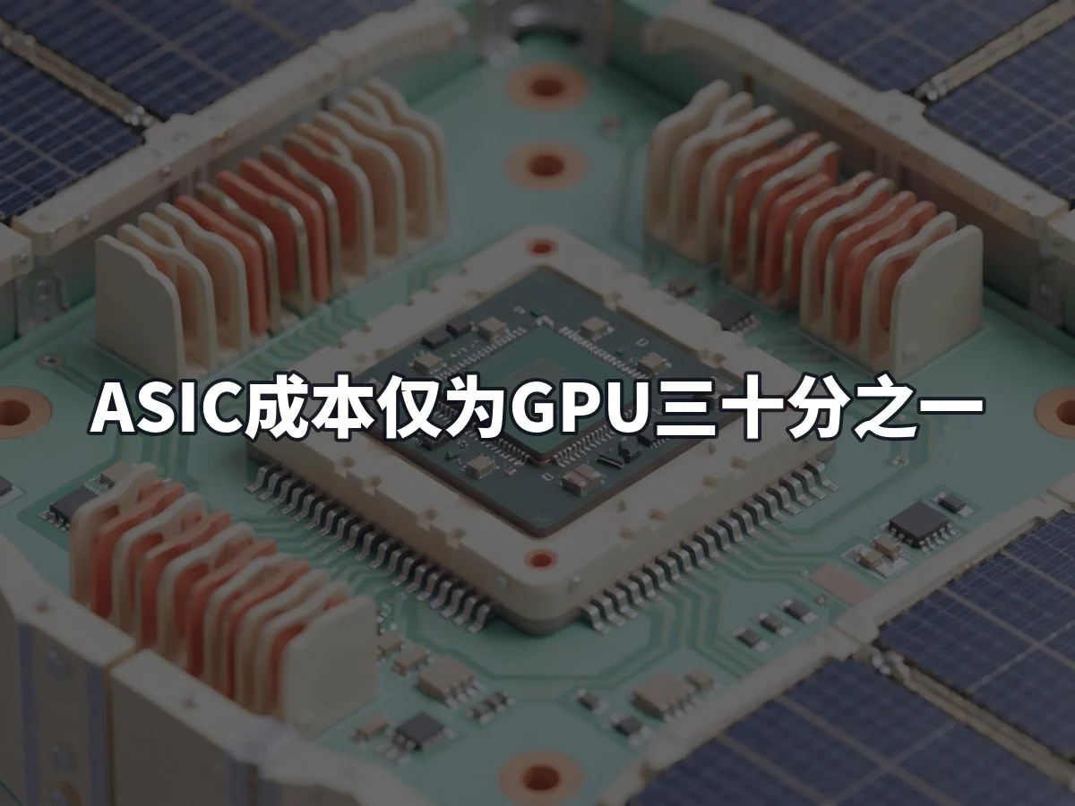 ASIC成本仅为GPU三十分之一
