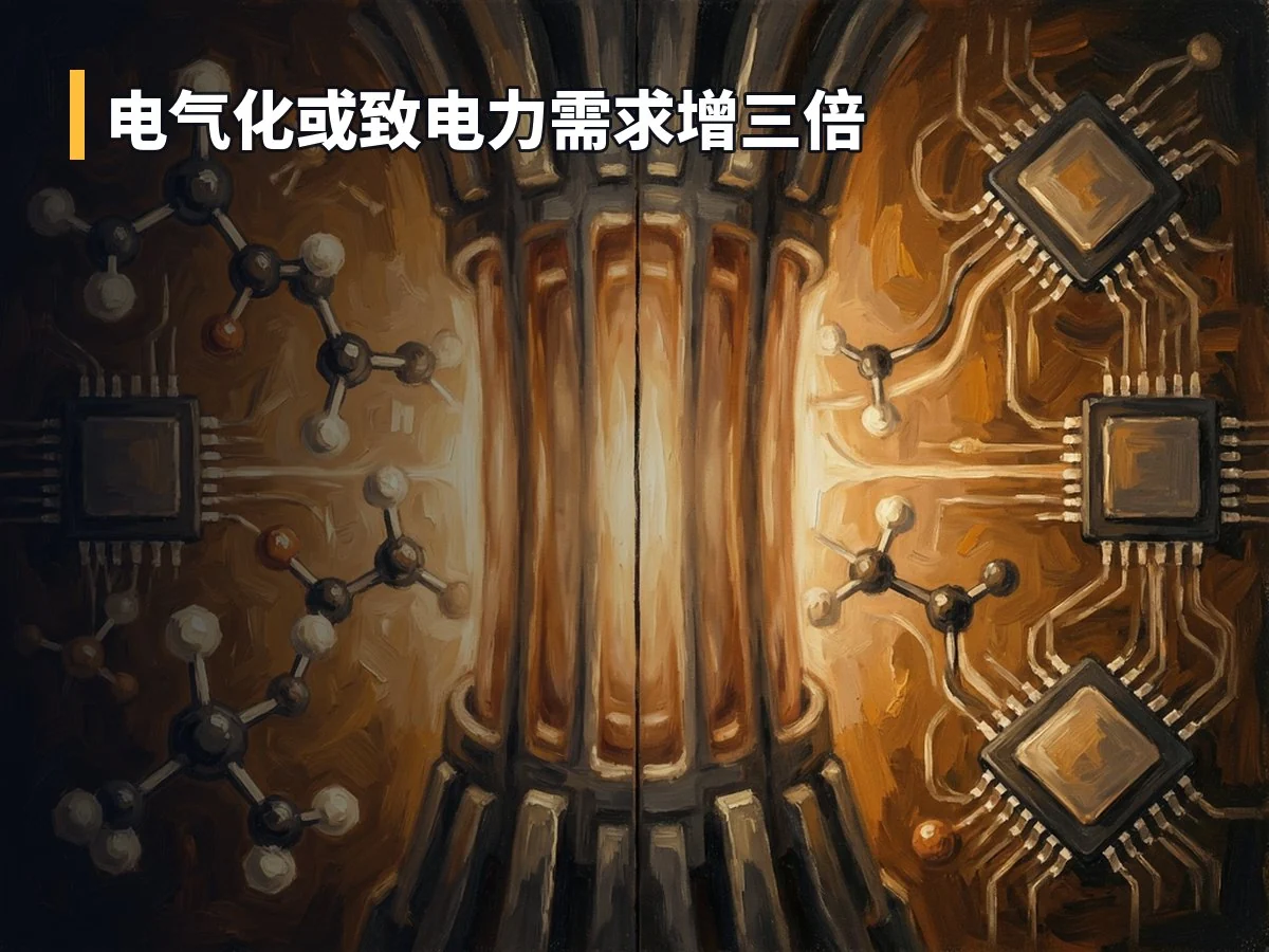 电气化或致电力需求增三倍
