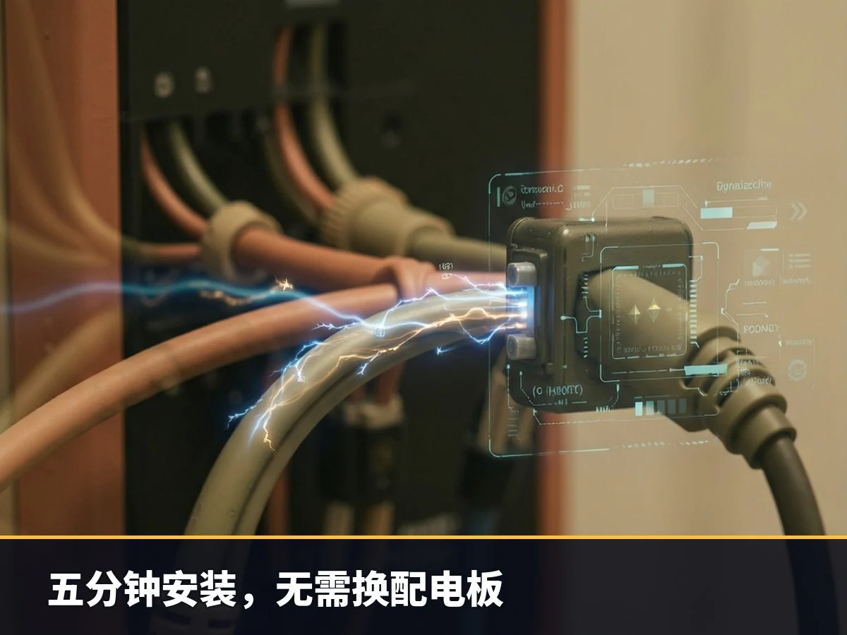 五分钟安装,无需换配电板
