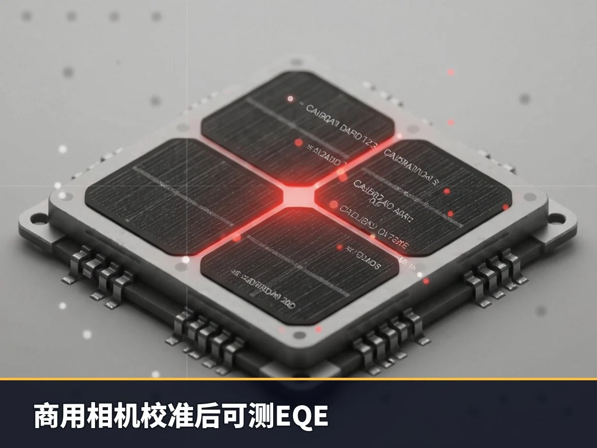 商用相机校准后可测EQE