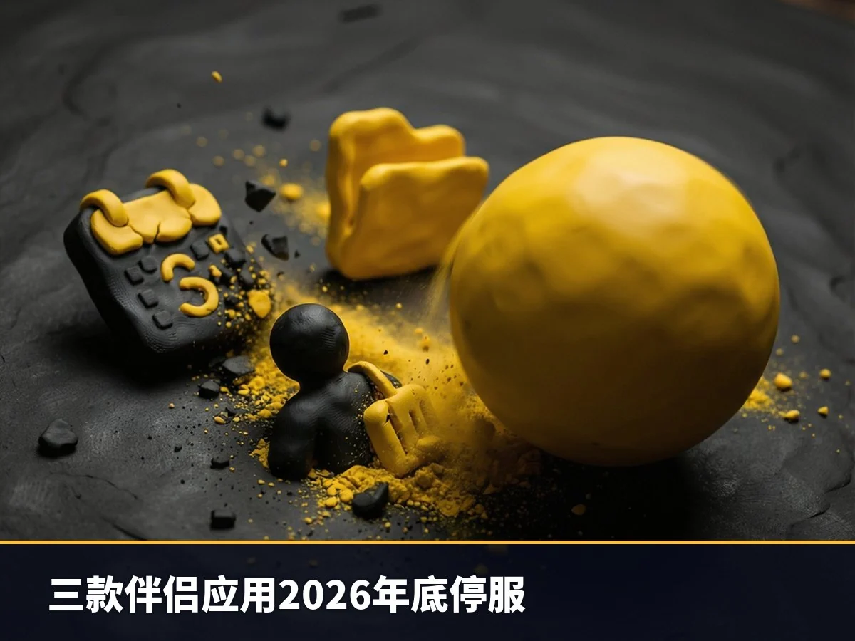 三款伴侣应用2026年底停服