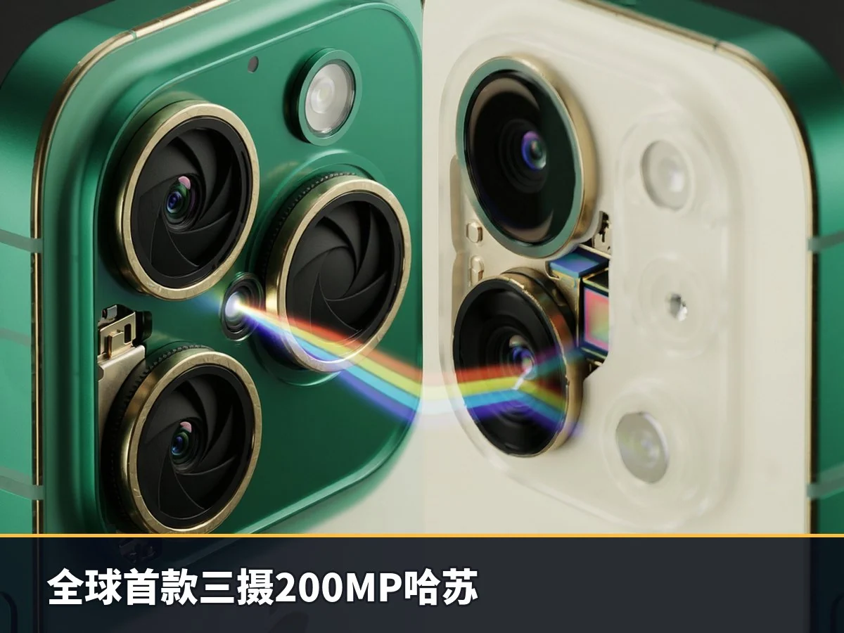 全球首款三摄200MP哈苏