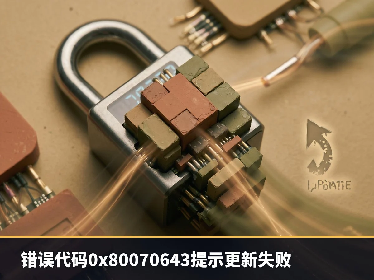 错误代码0x80070643提示更新失败
