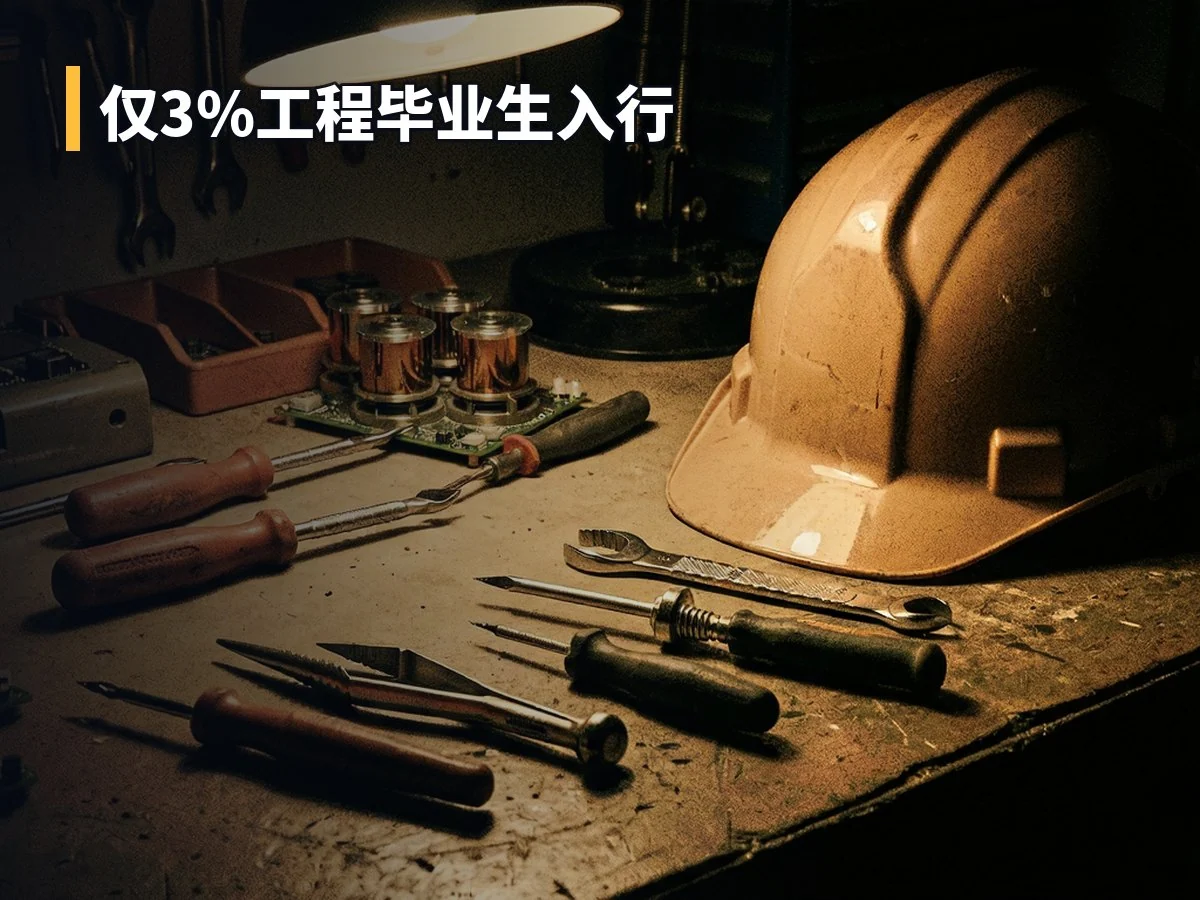 仅3%工程毕业生入行