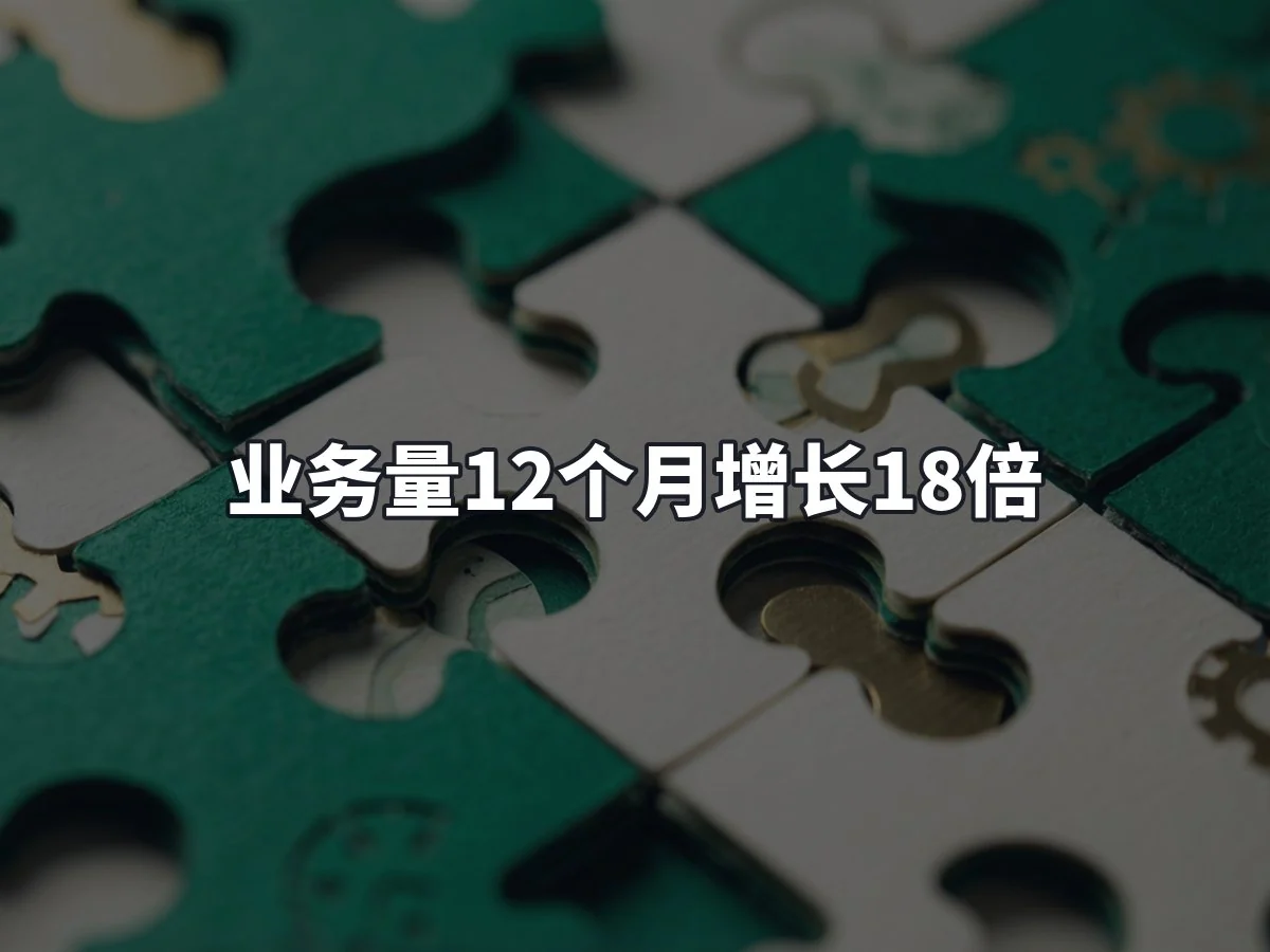 业务量12个月增长18倍