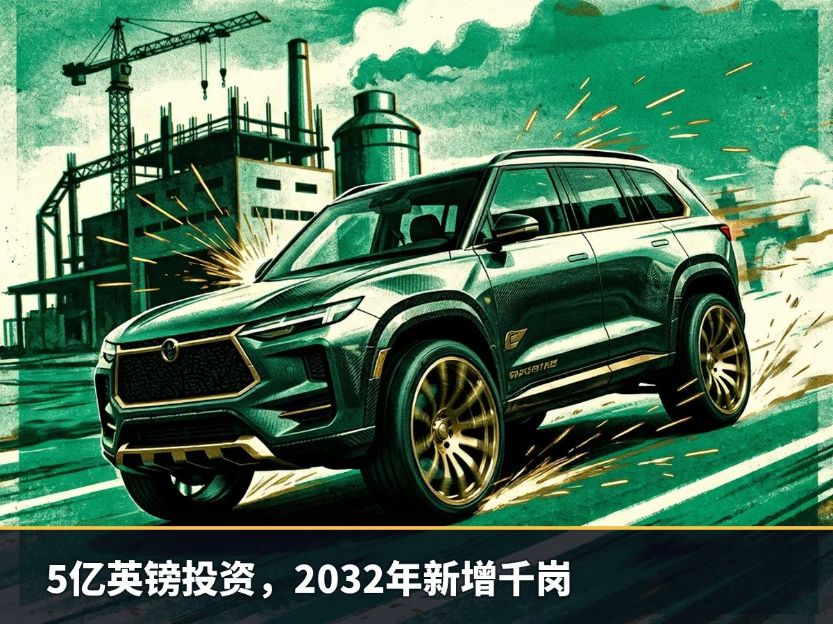 5亿英镑投资,2032年新增千岗