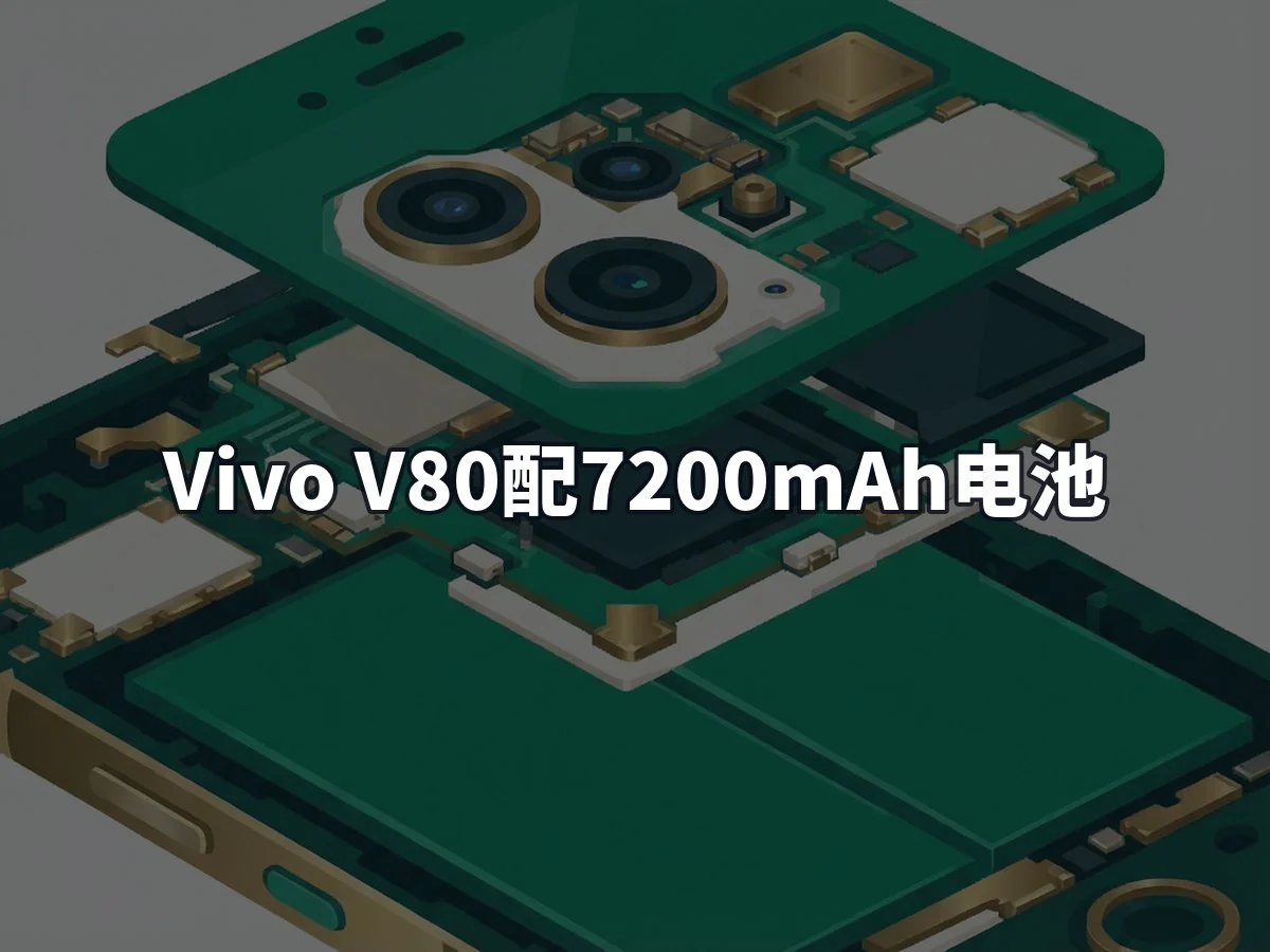 Vivo V80配7200mAh电池