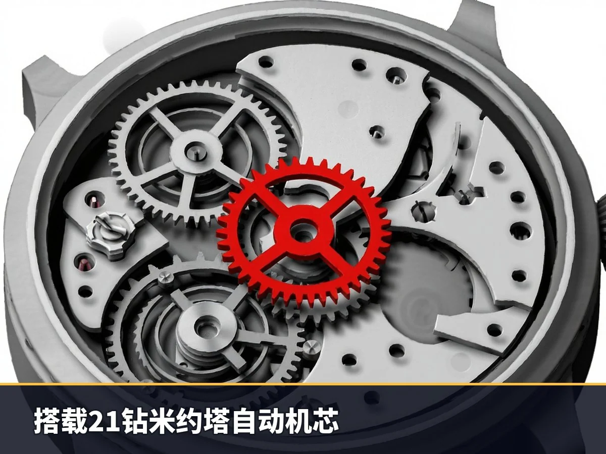 搭载21钻米约塔自动机芯