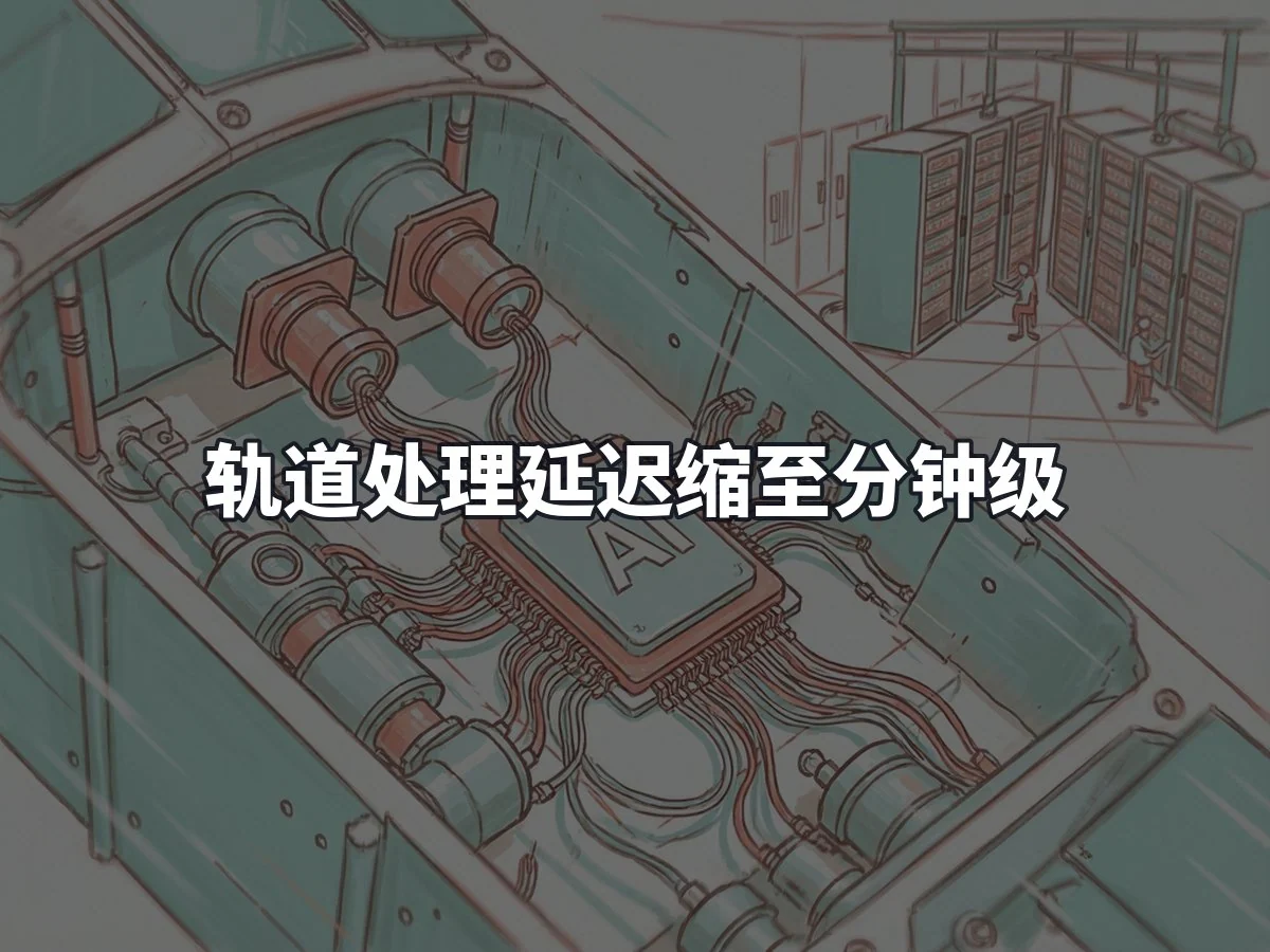 轨道处理延迟缩至分钟级