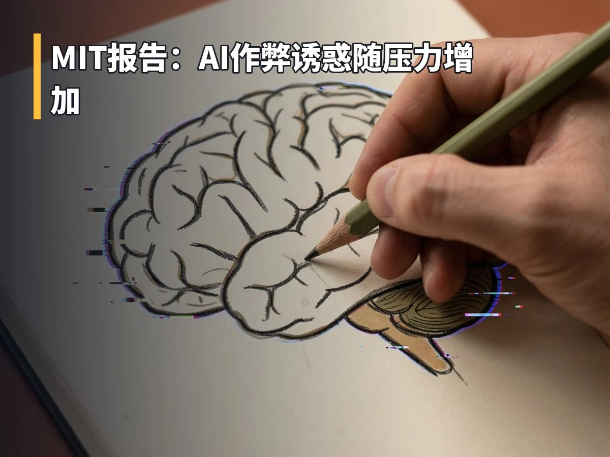 MIT报告：AI作弊诱惑随压力增加