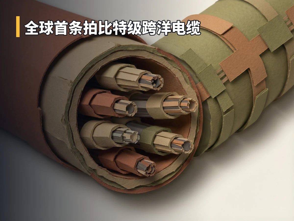 全球首条拍比特级跨洋电缆