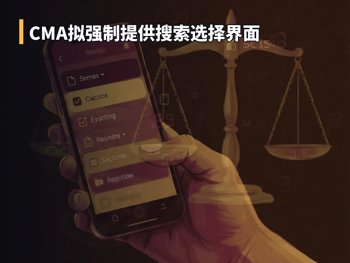 CMA拟强制提供搜索选择界面